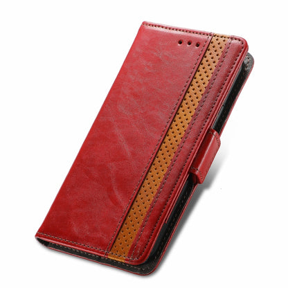 For Blackview A100 CaseNeo Business Splicing Dual Magnetic Buckle Horizontal Flip PU Leather Case with Holder & Card Slots & Wallet(Red) - More Brand by buy2fix | Online Shopping UK | buy2fix