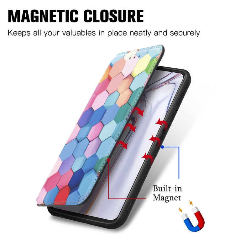 For Blackview A100 Colorful Magnetic Horizontal Flip PU Leather Case with Holder & Card Slot & Wallet(Colorful Cube) - More Brand by buy2fix | Online Shopping UK | buy2fix