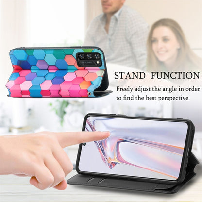 For Blackview A100 Colorful Magnetic Horizontal Flip PU Leather Case with Holder & Card Slot & Wallet(Colorful Cube) - More Brand by buy2fix | Online Shopping UK | buy2fix