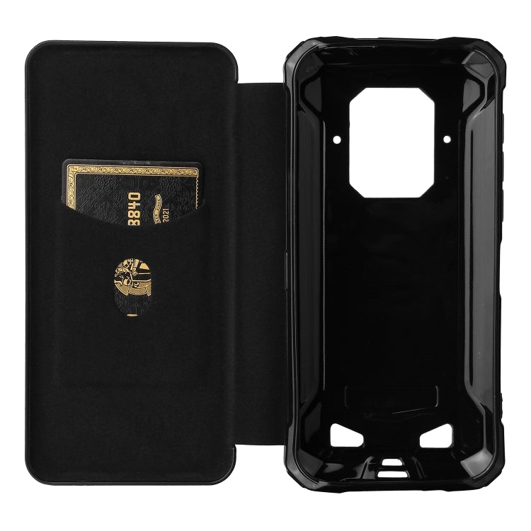 For Doogee S86 / S86 Pro Carbon Fiber Texture Horizontal Flip TPU + PC + PU Leather Case with Card Slot(Black) - More Brand by buy2fix | Online Shopping UK | buy2fix