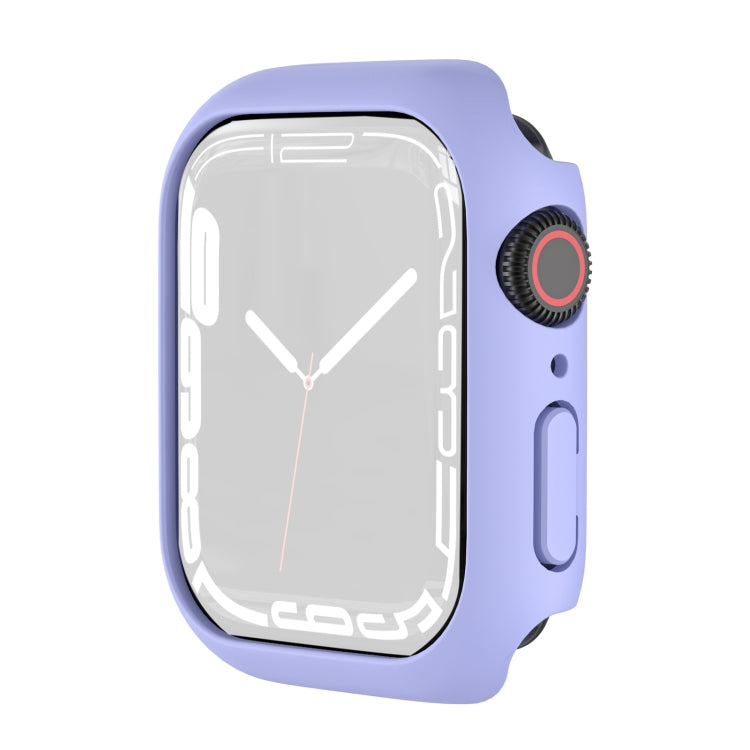 Shockproof TPU Protective Case For Apple Watch Series 9 / 8 / 7 41mm(Pink Purple) - Watch Cases by buy2fix | Online Shopping UK | buy2fix