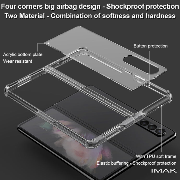 For Samsung Galaxy Z Fold3 5G IMAK UX-9 Series Transparent Shockproof Acrylic + TPU Phone Protective Case - Galaxy Phone Cases by imak | Online Shopping UK | buy2fix