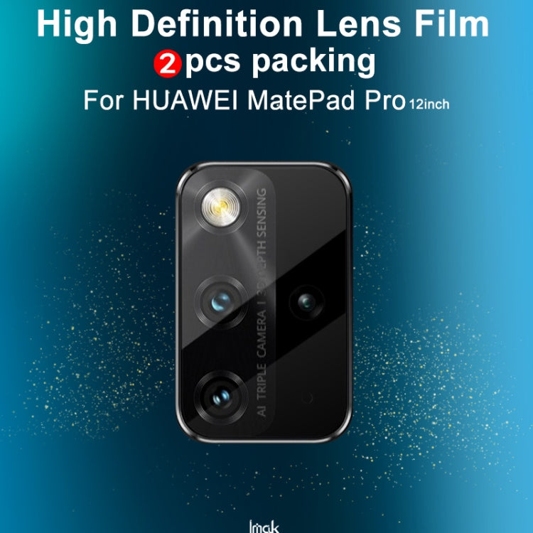 For Huawei MatePad Pro 12.6 2021 2 PCS IMAK Explosion-proof HD Rear Camera Lens Tempered Tablet Glass Film - For Huawei MediaPad by imak | Online Shopping UK | buy2fix