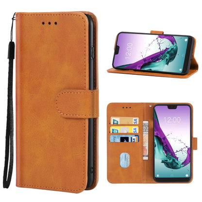 Leather Phone Case For Doogee N10(Brown) - More Brand by buy2fix | Online Shopping UK | buy2fix
