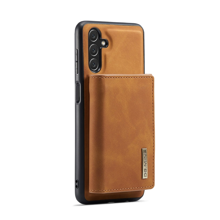 For Samsung Galaxy A13 5G DG.MING M1 Series 3-Fold Multi Card Wallet  Phone Case(Brown) - Galaxy Phone Cases by DG.MING | Online Shopping UK | buy2fix