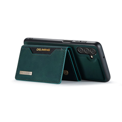 For Samsung Galaxy A13 5G DG.MING M2 Series 3-Fold Multi Card Bag Phone Case(Green) - Galaxy Phone Cases by DG.MING | Online Shopping UK | buy2fix