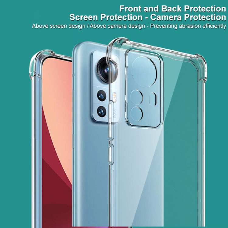 For Xiaomi 12 Pro imak All-inclusive Shockproof Airbag TPU Case with Screen Protector(Transparent) - Xiaomi Cases by imak | Online Shopping UK | buy2fix