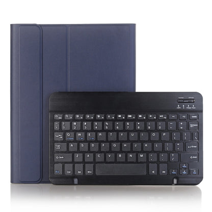 A08B Bluetooth Keyboard Leather Case with Holder & TPU Pen Slot For Samsung Galaxy Tab A8 10.5 2021 SM-X205 / SM-X200(Blue) - Samsung Keyboard by buy2fix | Online Shopping UK | buy2fix