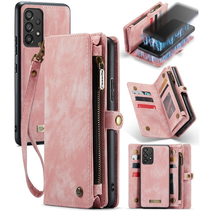 For Samsung Galaxy A53 5G CaseMe-008 Detachable Multifunctional Horizontal Flip Leather Case (Pink) - Galaxy Phone Cases by CaseMe | Online Shopping UK | buy2fix