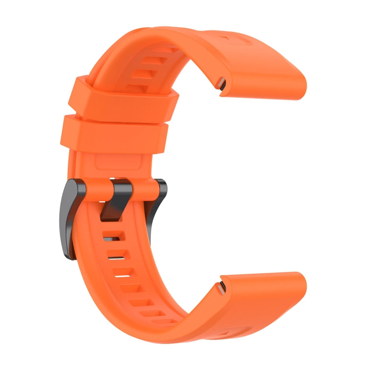 For Garmin Fenix 7S Quick Release Silicone Watch Band(Orange) - Watch Bands by buy2fix | Online Shopping UK | buy2fix