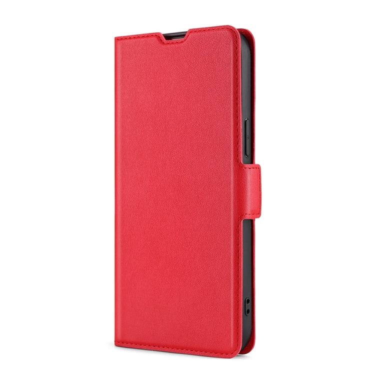 For Blackview A80 Pro Ultra-thin Voltage Side Buckle PU + TPU Leather Phone Case(Red) - More Brand by buy2fix | Online Shopping UK | buy2fix