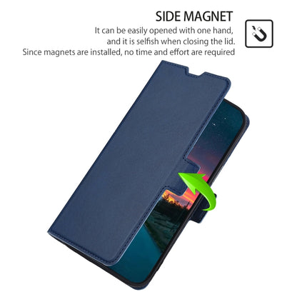 For Blackview A80 / A80S Ultra-thin Voltage Side Buckle PU + TPU Leather Phone Case(Blue) - More Brand by buy2fix | Online Shopping UK | buy2fix