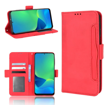 For Ulefone Note 13P Skin Feel Calf Pattern Leather Phone Case(Red) - Ulefone Cases by buy2fix | Online Shopping UK | buy2fix