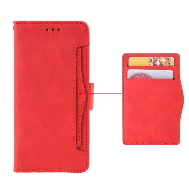 For Ulefone Note 13P Skin Feel Calf Pattern Leather Phone Case(Red) - Ulefone Cases by buy2fix | Online Shopping UK | buy2fix