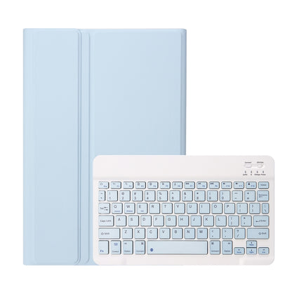 A08B Candy Color Bluetooth Keyboard Leather Case with Pen Slot For Samsung Galaxy Tab A8 10.5 2021 SM-X200 / SM-X205(White Ice) - Samsung Keyboard by buy2fix | Online Shopping UK | buy2fix