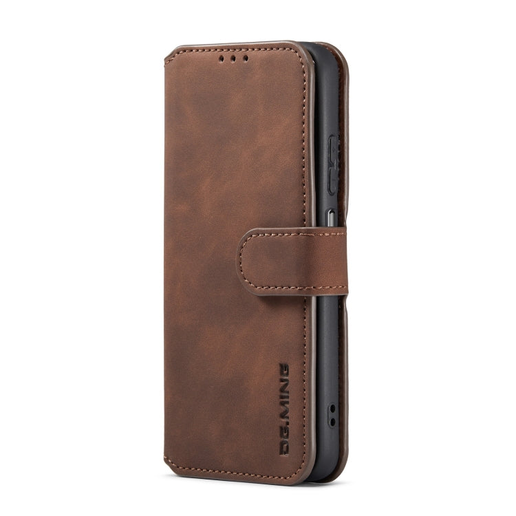 For Samsung Galaxy A13 4G DG.MING Retro Oil Edge Flip Leather Phone Case(Coffee) - Galaxy Phone Cases by DG.MING | Online Shopping UK | buy2fix