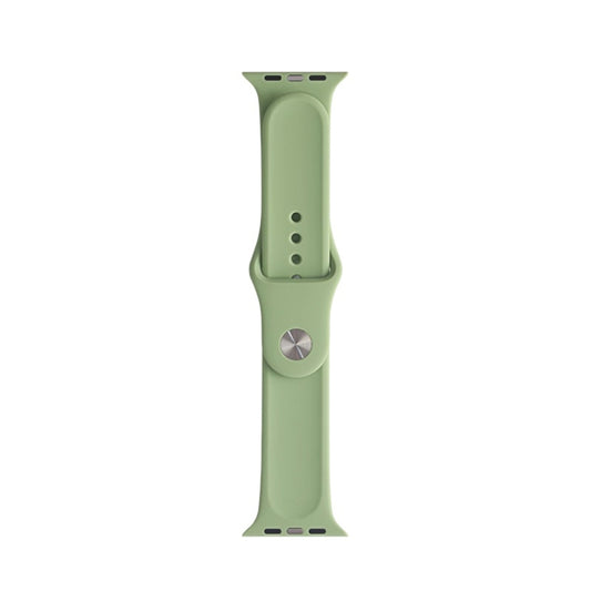 For Apple Watch Ultra 49mm&Watch Ultra 2 49mm / Series 9&8&7 45mm / SE 3&SE 2&6&SE&5&4 44mm / 3&2&1 42mm Mutural Liquid Silicone Watch Band(Mint Green) - Watch Bands by Mutural | Online Shopping UK | buy2fix