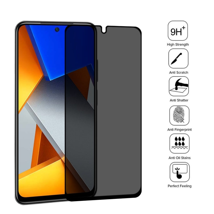 25 PCS Full Cover Anti-peeping Tempered Glass Film For Xiaomi Poco M4 Pro 4G -  by buy2fix | Online Shopping UK | buy2fix