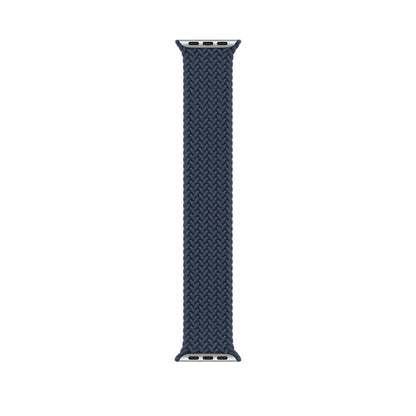 150mm Nylon Braided Watch Band For Apple Watch Ultra 49mm&Watch Ultra 2 49mm / Series 9&8&7 45mm / SE 3&SE 2&6&SE&5&4 44mm / 3&2&1 42mm(Dark Blue) - Watch Bands by buy2fix | Online Shopping UK | buy2fix