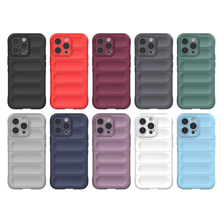 For iPhone 13 Pro Magic Shield TPU + Flannel Phone Case (Grey) - iPhone 13 Pro Cases by buy2fix | Online Shopping UK | buy2fix
