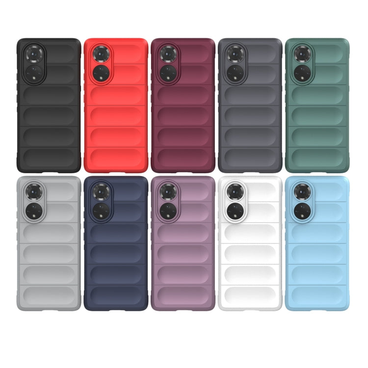 For Huawei Nova 9/Honor 50 Magic Shield TPU + Flannel Phone Case(Black) - Huawei Cases by buy2fix | Online Shopping UK | buy2fix