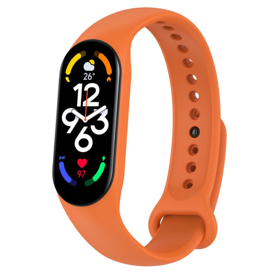 For Xiaomi Mi Band 7 / 7NFC / 6 / 6 NFC / 5 / 5 NFC / Amazfit Band 5 Official Silicone Watch Band(Official Orange) - Watch Bands by buy2fix | Online Shopping UK | buy2fix