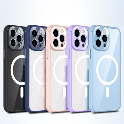 For iPhone 13 Pro Soft Shield MagSafe Magnetic Acrylic Transparent PC Phone Case (Dark Blue) - iPhone 13 Pro Cases by buy2fix | Online Shopping UK | buy2fix