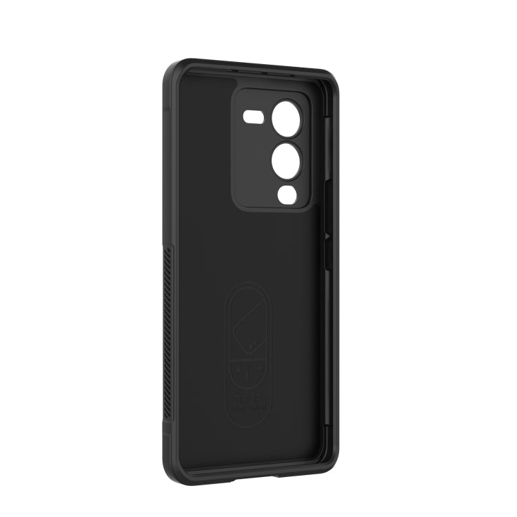 For vivo S15 Pro 5G Magic Shield TPU + Flannel Phone Case(Grey) - vivo Cases by buy2fix | Online Shopping UK | buy2fix