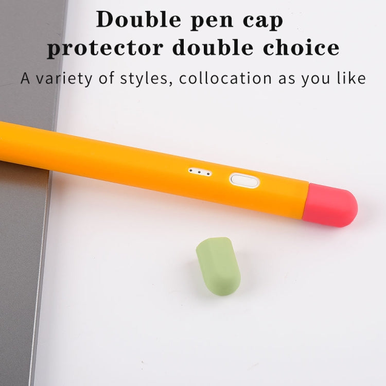 Contrasting Color Series Silicone Protective Pen Case For Yibosi 6(Matcha Green) - Pencil Accessories by buy2fix | Online Shopping UK | buy2fix