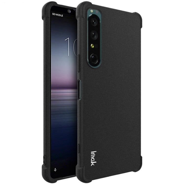 For Sony Xperia 1 IV IMAK All-inclusive Shockproof Airbag TPU Case with Screen Protector (Matte Black) - Sony Cases by imak | Online Shopping UK | buy2fix