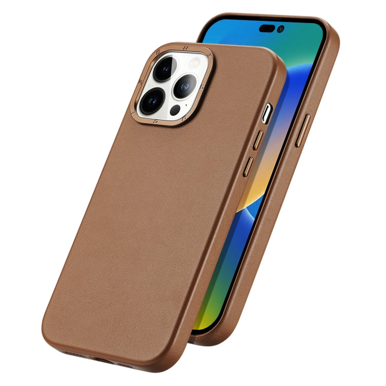 For iPhone 14 Pro Max DUX DUCIS Grit Series MagSafe Phone Case (Brown) - iPhone 14 Pro Max Cases by DUX DUCIS | Online Shopping UK | buy2fix