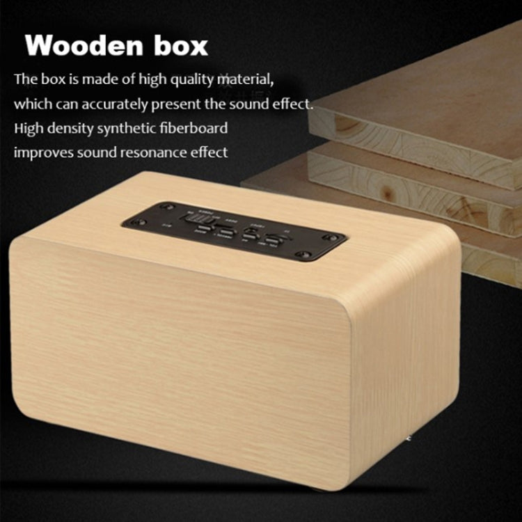 W5+ Wooden Wireless Bluetooth Speaker(Mahogany) - Desktop Speaker by buy2fix | Online Shopping UK | buy2fix