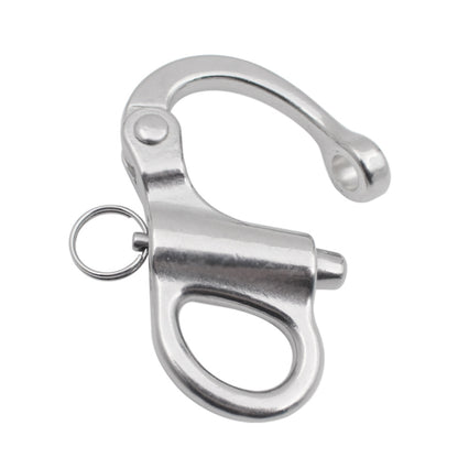 2 PCS 316 Stainless Steel Fixed Spring Shackle, Size:52mm - Marine Accessories & Parts by buy2fix | Online Shopping UK | buy2fix