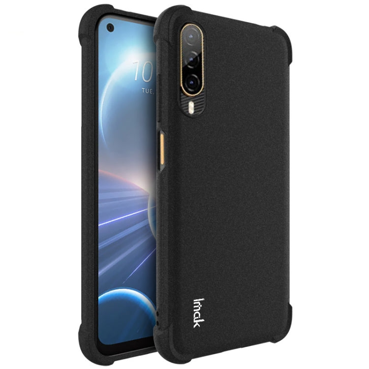 For HTC Desire 22 Pro 5G IMAK All-inclusive Shockproof Airbag TPU Case (Matte Black) - HTC by imak | Online Shopping UK | buy2fix