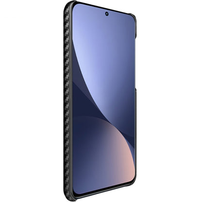For Xiaomi 12 Glass Version/12X/12S Glass Version IMAK Ruiyi Series Carbon Fiber PU + PC Phone Case(Black) - Xiaomi Cases by imak | Online Shopping UK | buy2fix