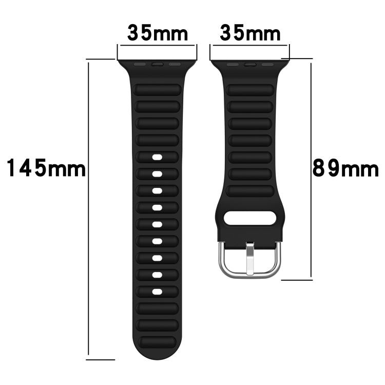 Ocean Ripple Watch Band For Apple Watch Series 8&7 45mm / SE 2&6&SE&5&4 44mm(Orange) - Watch Bands by buy2fix | Online Shopping UK | buy2fix