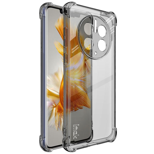 For Huawei Mate 50 Pro imak Shockproof Airbag TPU Phone Case(Transparent Black) - Huawei Cases by imak | Online Shopping UK | buy2fix