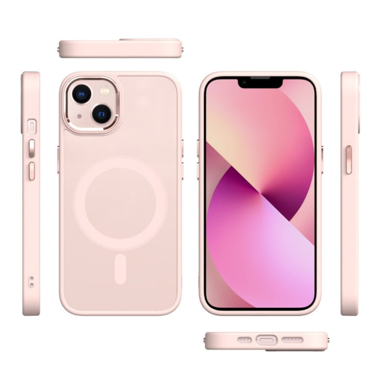 For iPhone 14 Pro MagSafe Magnetic Phone Case(Pink) - iPhone 14 Pro Cases by buy2fix | Online Shopping UK | buy2fix