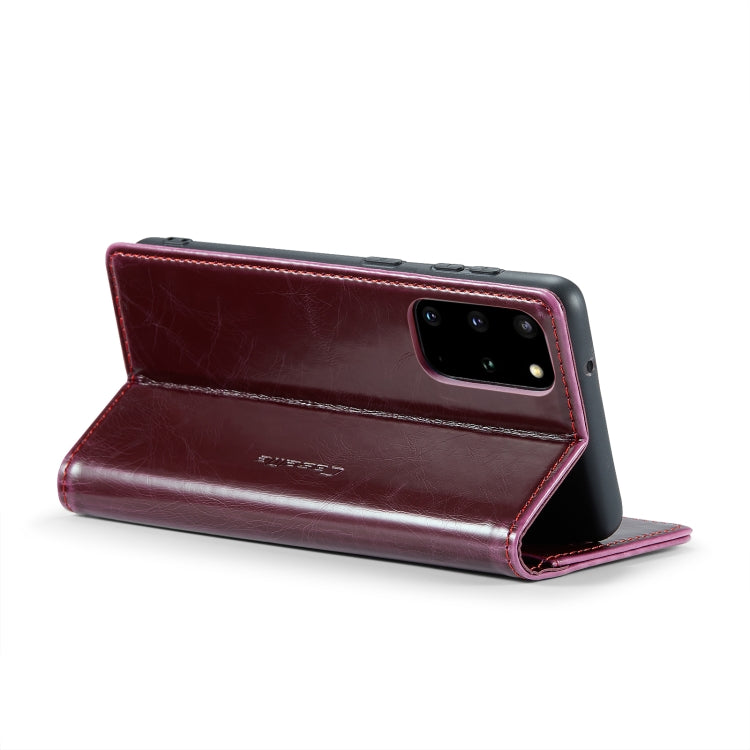 For Samsung Galaxy S20+ CaseMe 003 Crazy Horse Texture Leather Phone Case(Wine Red) - Galaxy Phone Cases by CaseMe | Online Shopping UK | buy2fix