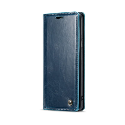 For Samsung Galaxy S9+ CaseMe 003 Crazy Horse Texture Leather Phone Case(Blue) - Galaxy Phone Cases by CaseMe | Online Shopping UK | buy2fix