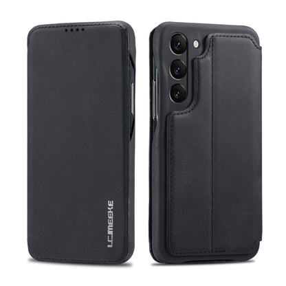 For Samsung Galaxy S23+ 5G LC.IMEEKE Hon Ancient Series Flip Leather Phone Case(Black) - Galaxy S23+ 5G Cases by LC.IMEEKE | Online Shopping UK | buy2fix