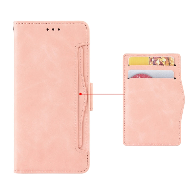 For Blackview BV5200 Skin Feel Calf Texture Card Slots Leather Phone Case(Pink) - More Brand by buy2fix | Online Shopping UK | buy2fix