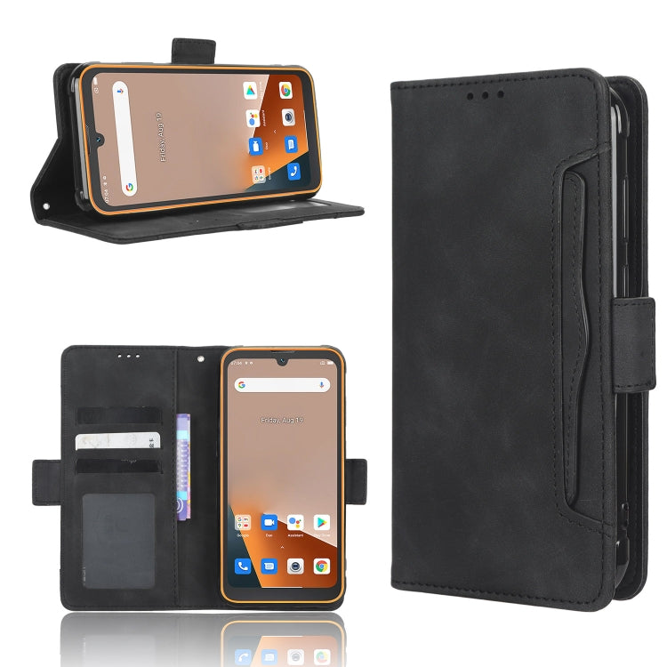 For Blackview BV5200 Skin Feel Calf Texture Card Slots Leather Phone Case(Black) - More Brand by buy2fix | Online Shopping UK | buy2fix