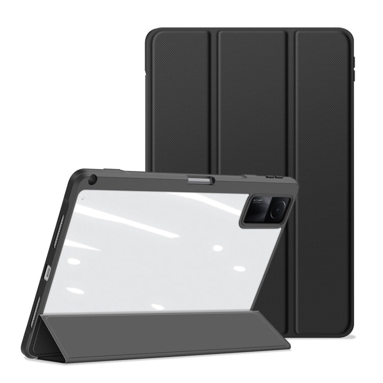 For Xiaomi Redmi Pad DUX DUCIS TOBY Series Horizontal Flip Leather Tablet Case(Black) - More Tablet Cases by DUX DUCIS | Online Shopping UK | buy2fix