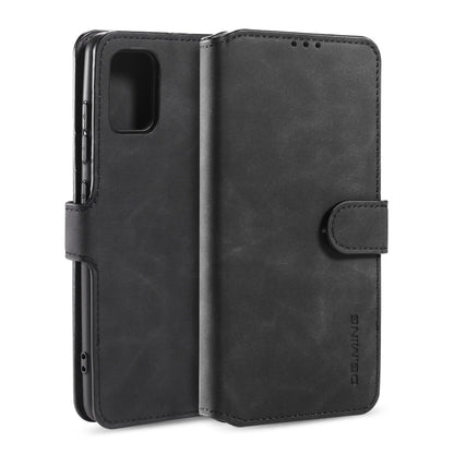 For Galaxy A71 5G DG.MING Retro Oil Side Horizontal Flip Case with Holder & Card Slots & Wallet(Black) - Galaxy Phone Cases by DG.MING | Online Shopping UK | buy2fix