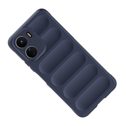 For vivo Y16 4G Global Magic Shield TPU + Flannel Phone Case(Dark Green) - vivo Cases by buy2fix | Online Shopping UK | buy2fix
