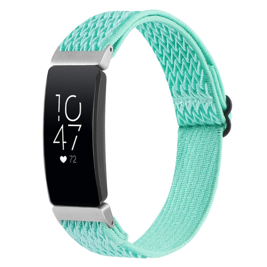 For Fitbit Inspire 2 Buckle Wave Braided Nylon Watch Band(Teal) - Watch Bands by buy2fix | Online Shopping UK | buy2fix