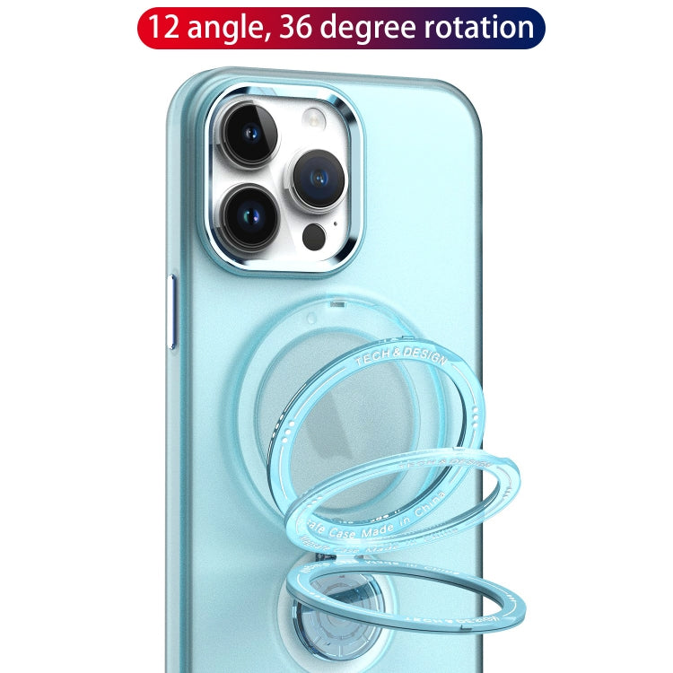 For iPhone 13 Pro Max 360 Degree Rotation Holder MagSafe Magnetic Phone Case(Black) - iPhone 13 Pro Max Cases by buy2fix | Online Shopping UK | buy2fix