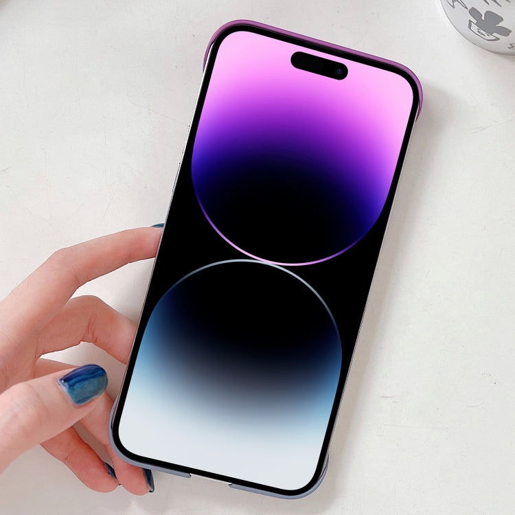 For iPhone 13 Pro Frameless Skin Feel Gradient Phone Case(Light Purple + Light Blue) - iPhone 13 Pro Cases by buy2fix | Online Shopping UK | buy2fix