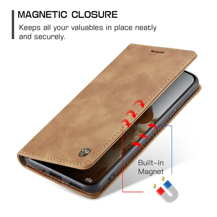 For Xiaomi 13 CaseMe 013 Multifunctional Horizontal Flip Leather Phone Case(Brown) - Xiaomi Cases by CaseMe | Online Shopping UK | buy2fix